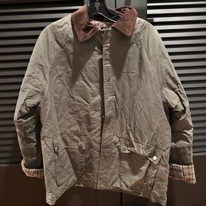 BDG Brown Checkered Quilted Jacket